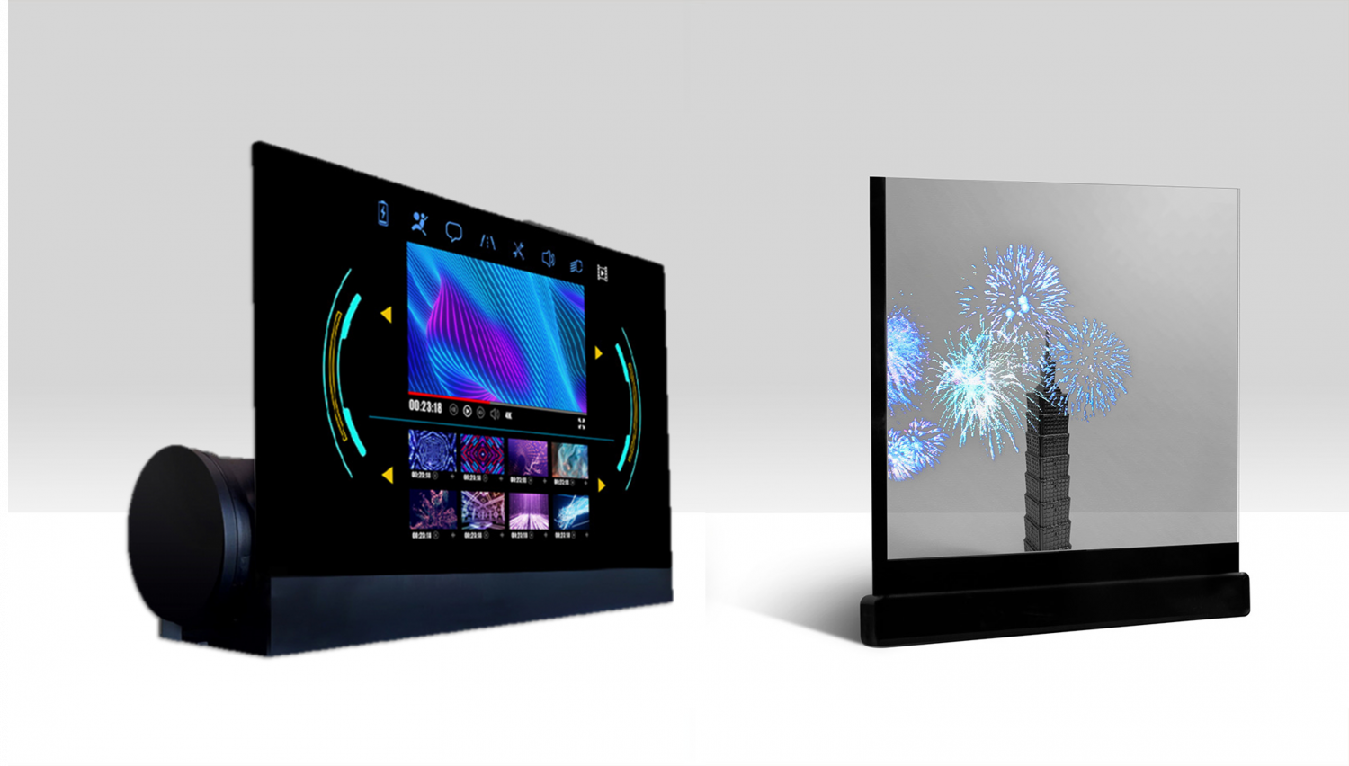 可卷式、折迭性、高透明